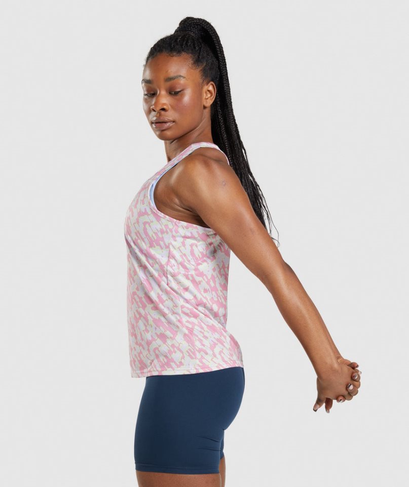 Women's Gymshark Training Tanks Pink | NZ 5IHKYJ